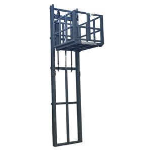 New Zhongxiang SJD 300Kg AC Powered Hydraulic Wall Mounted Cargo Lift Small Size Freight <b>Elevator</b> for Warehouse Vertical - Product Image 1
