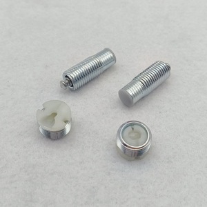 Dunway Concealed Movable Shelf Connector M6x25mm Nickel Plated Carbon Steel For Furniture Cabinets Display Cases - Product Image 2