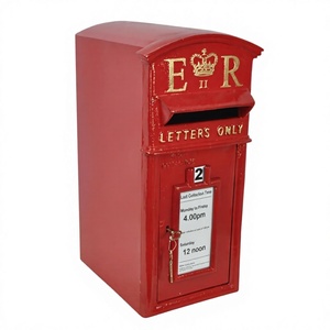 E R Crown Emblem Vintage Style Wedding <b>Post</b> <b>Box</b> for Garden Decoration Event Supplies Customizable Letter <b>Box</b> Direct Factory Sale - Product Image 1