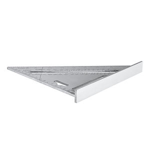 7 inç 12 inç alüminyum alaşım metrik üçgen cetvel kareler için ağaç İşleme hız kare açı İletki ölçme araçları - Product Image 3