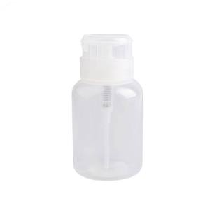 Flacon pompe vide 200 ml pour dissolvant de vernis à ongles, distributeur de nettoyant transparent rechargeable, outil de manucure professionnel, vente en gros - Product Image 1