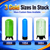 Réservoir FRP sur mesure vert clair, diverses tailles, pour dessalement d'eau de mer et traitement d'eau pure, capacité 250L-10000L, 200L/heure