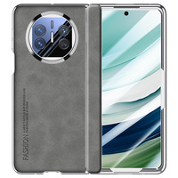 Étui pour téléphone portable Huawei Mate X5, simili cuir, anti-traces de doigts, design professionnel électro-plaqué, protection de l'appareil photo tout-en-un