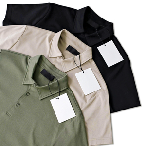 Gingtto Custom Men's Golf Polos Shirts High Street Fashion Color sólido Longitud corta Casual Estilo clásico Corto Diseñado por <span class=keywords><strong>ICO</strong></span> - Product Image 5