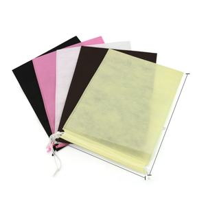 Wholesale Recyclable Premium Flannel Cotton Drawstring Canvas Storage Bag Dustproof <b>Muslin</b> Pouch Screen Printed Logo - Product Image 2