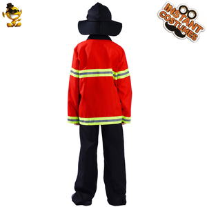 Boys Fireman <strong>Costume</strong> Kids Cosplay Party <strong>Firefighter</strong> <strong>Costume</strong> <strong>Halloween</strong> Children's <strong>Firefighter</strong> <strong>Costume</strong> - Product Image 4