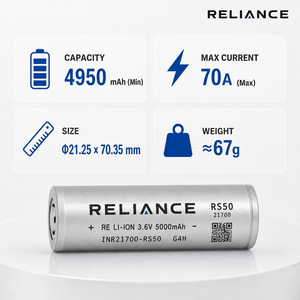<span class=keywords><strong>Batterie</strong></span> Extreme Power RS50 21700 5000mAh à décharge 50A <span class=keywords><strong>pour</strong></span> robot <span class=keywords><strong>autonome</strong></span> à longue autonomie et véhicule électrique spécialisé - Product Image 6