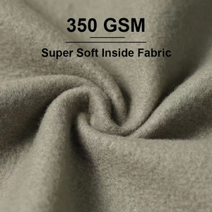 Thương Hiệu Sang Trọng Của Nam Giới Quá Khổ Bông Màu Nâu Áo Nỉ Bán Buôn No-String Zip Áo Khoác Thêu Đau Khổ Cổ Điển Hoodies - Product Image 3