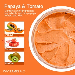 Private Label Vitamine C Beauté Points Noirs Boutons Acné Hyperpigmentation Soin de la <span class=keywords><strong>Peau</strong></span> Correct Blanchiment du Visage <span class=keywords><strong>Gommage</strong></span> du Corps - Product Image 4