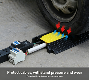 Protector de Cables para Tráfico, Ranura de Goma PVC para Cables, <span class=keywords><strong>Reductor</strong></span> de Velocidad, Placa de Presión, <span class=keywords><strong>Reductor</strong></span> de Goma para Cables - Product Image 4