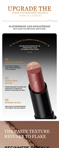 Crayon fard à paupières scintillant longue tenue et imperméable, effet naturel mat, application facile en une seule traite, pour un maquillage parfait. - Product Image 6