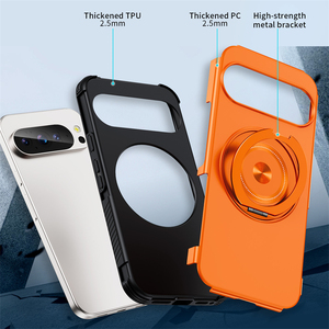 360 ° เคสโทรศัพท์แม่เหล็กแบบหมุนได้พร้อมที่ยึดโลหะสำหรับ Google Pixel 11 10 9 Pro XL 10A วัสดุ TPU+PC - Product Image 6