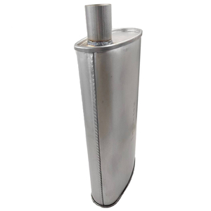 Silenciador de Escape Ovalado Universal de Alto Rendimiento para Automóviles, de Acero Aluminizado, de 2.5, 3 y 3.5 Pulgadas - Product Image 5