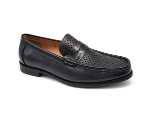 Mocassins Penny en Cuir Perforé Respirant pour Hommes – Chaussures Habillées Décontractées et Formelles pour le Bureau, l'Été et le Quotidien - Product Image 6