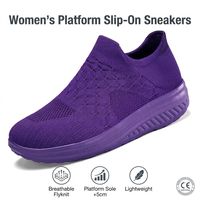 Chaussures décontractées à enfiler pour femmes, respirantes et légères, avec semelle antidérapante et amorti doux, idéales pour le printemps et l'automne, vente en gros, OEM