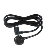 0.5m 250V 3A 5A 10A 13A fuso Standard UK per bollitore C13 3 PIN spina cavo di alimentazione ca cavi di ricambio per Monitor TV LCD a LED