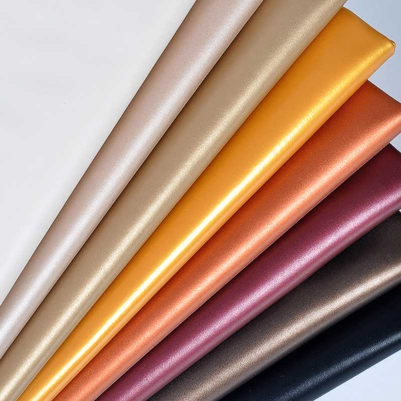 PU Embossed Stretch Leather Fabric for