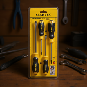 Juego de destornilladores Stanley Cushion Grip de 4 piezas con punta magnética estándar y Phillips - Product Image 3