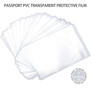 Film protecteur transparent en PVC pour page intérieure de passeport avec logo personnalisé - Product Image 4