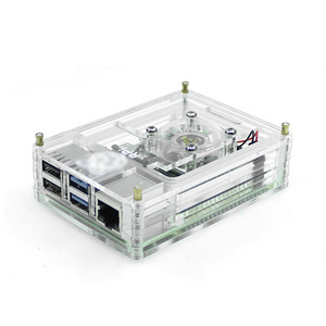 <span class=keywords><strong>Raspberry</strong></span> <span class=keywords><strong>Pi</strong></span> 4B Neun-Schichten Transparentes Acryl-Wärmeableitungsgehäuse, Motherboard-Schutzgehäuse - Product Image 1