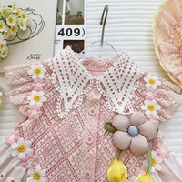Ensemble décontracté deux pièces pour enfants, style princesse française fraîche et élégante