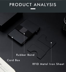 <span class=keywords><strong>2025</strong></span> New Slim nhôm RFID Ví kim loại Pop Up chủ thẻ tín dụng tiền ví cho nam giới - Product Image 5