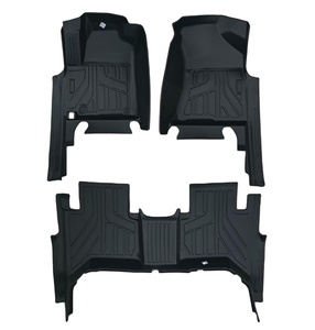 Tapetes de Auto Impermeables 5D TPE de 3.5mm de Grosor, Personalizados para Peugeot Landtrek Doble Cabina 2020-2026, Juego de 3 Piezas - Product Image 1