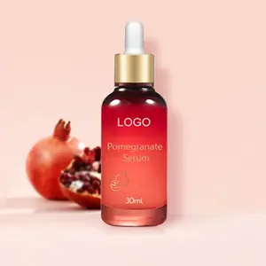 Serum Wajah Pemutih Vitamin C Anti Penuaan, Serum Wajah, Pemutih Vitamin C, Delima Merah, Anti Penuaan, Meremajakan, Vegan, Label Pribadi