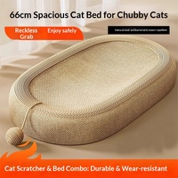 Griffoir incliné pour chat en gros avec coussin intérieur remplaçable, rampe à griffer pour chat en carton ondulé, faible MOQ, emballage personnalisé