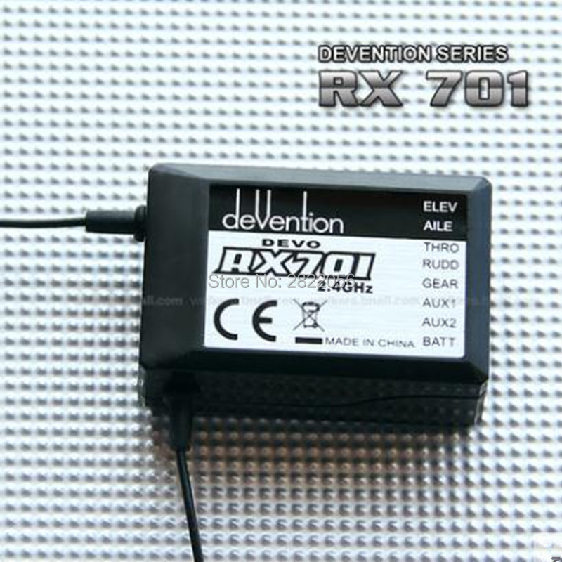 AD Walkera DEVO 7 ラジオ 2.4GHz 7チャンネル RC送信機 RX701受信機