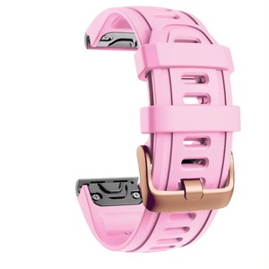 Tschick 20mm 22mm 26mm <span class=keywords><strong>Bracelet</strong></span> de montre pour Garmin <span class=keywords><strong>Fenix</strong></span> 3 5 5X <span class=keywords><strong>5S</strong></span> <span class=keywords><strong>Plus</strong></span> 6 6X 6S Pro <span class=keywords><strong>Bracelet</strong></span> en Silicone à dégagement rapide pour Forerunn - Product Image 4