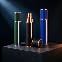 Atomiseur de parfum et de tonique 10 ml en cuir PU, flacon de voyage portable rechargeable pour cosmétiques