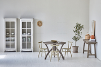 Antike Wabi Sabi weiße Anzeige recycelte Kiefer Mobiliario Holz Glas Weins chrank Side board Vitrine Wohnzimmer Schrank