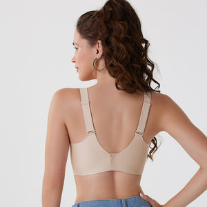 Женские бесшовные бюстгальтеры: комфортный бюстгальтер без косточек, с полной поддержкой, пуш-ап, больших размеров, с V-образным вырезом, для сна, топ-бюстгальтер, большие размеры - Product Image 5