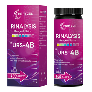 Bandelettes réactives URS-4B pour analyse d'<span class=keywords><strong>urine</strong></span> à domicile, multiparamètres, pour le glucose, le pH, les protéines et le sang - Product Image 3