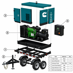 Generador Diésel Super Silencioso Cummins Weichai Yuchai Perkins de 40kva 50kva 40kw, Grupo Electrógeno de 40kva 50kva 60kva 80kw 100kva para el Hogar - Product Image 6