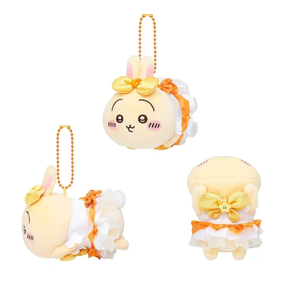 8 nouveaux designs de porte-clés en peluche brodés mignons de 9 cm, personnages Chiikawa Hachiware & Usagi, pour la décoration de sacs à dos - Product Image 4
