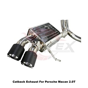 Sistema de escape Catback de acero inoxidable Vortex Sport Sound con válvula de vacío para Porsche Macan 2.0T 2014-2017 - Product Image 4