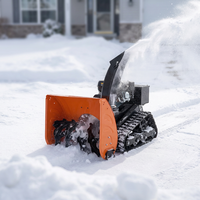 Souffleuse à neige télécommandée, machine de déneigement avec châssis à chenilles pour les services publics