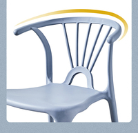 Chaise simple pour la maison, chaise de salle à manger pour restaurant, chaise de bureau de loisirs, chaise de négociation, chaise en plastique, chaise de professeur