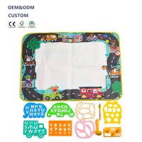 Tapis de dessin magique en tissu Aqua personnalisé de grande taille, tapis de gribouillage à l'eau, jouets éducatifs pour l'apprentissage précoce, cadeau pour enfants
