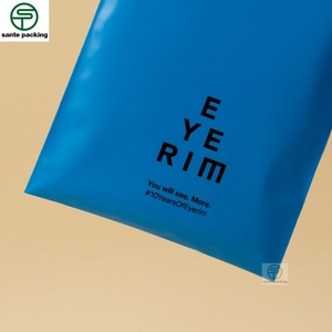 Customized Recyclable PE Zipper Top Sock Packaging Bags Frosted Surface Shandong Source Factory - Product Image 2