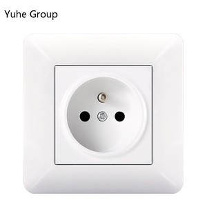 Interrupteur mural bipolaire en cuivre de type français avec panneau tactile, prise 10A, indice de protection IP20, pour la maison et les hôtels, 220V, norme européenne - Product Image 1