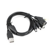 Câble de charge USB filaire 5 en 1 I-zclive pour DS Lite/Wii U/New 3DS - Conducteur en cuivre pur