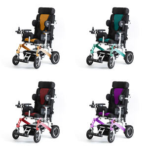 Silla de Ruedas Eléctrica Plegable de Aleación de Aluminio Médica, con Certificación <span class=keywords><strong>CE</strong></span>, Portátil, para Niños - Product Image 6