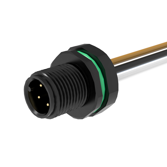 Manufacture M12 Circular Connector a Code Waterproof Panel Connector Industrial Wiring Plastic Male Female Socket M12 Connector