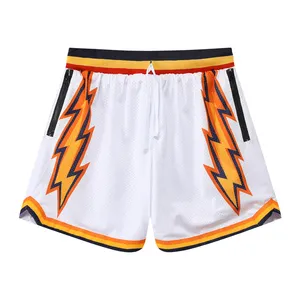 Wholesale Custom Design Logo Basketball Shorts Sublimation Plain Mesh Basketball Shorts Men's Basketball Club Games Shorts