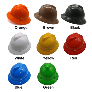 인기 판매 HDPE ANSI Z89.1-2014 인증 V형 건설 안전모, 풀 브림 6점식 안전모 - Product Image 2