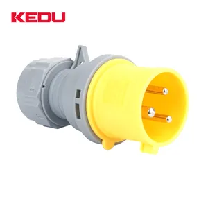 KEDU IP44 3P 32A 110V 4H 3 Pin Industrial Socket Plug