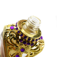 Bouteilles de parfum d'huile en cristal vides personnalisables de luxe de 30ml & 100ml avec joint en liège Design unique avec boîte élégante